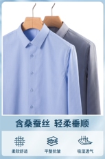 春秋新款长袖男士条纹衬衫高档休闲百搭轻商务中青年休闲衬衣，男装衬衫，电商B212（原钱塘6029）