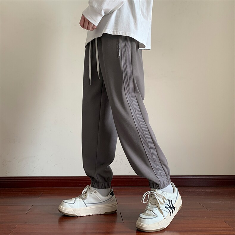卫裤男生春秋季百搭休闲长裤运动宽松束脚裤潮牌裤子K0358-P43,男装休闲裤,星座308B-1