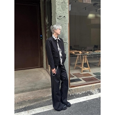 韩系慵懒风条纹毛衣男士秋冬季美式潮牌高级感软糯毛绒针织衫外套，男装针织衫/毛衣，星座506A