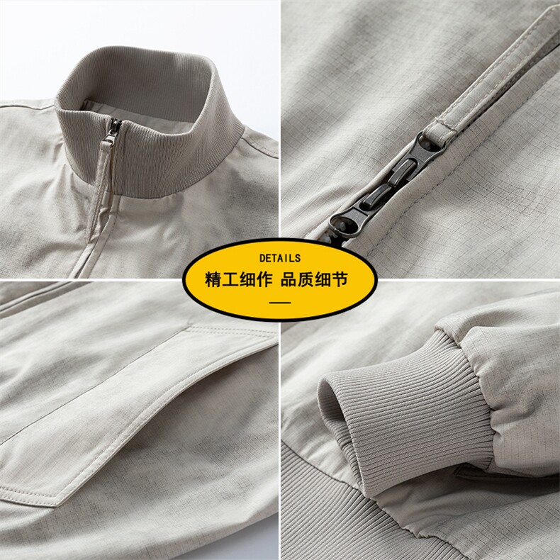 2025新款现货染扎三分格夹克男立领上衣外套DSA157B-J2538-P75,男装夹克,电商A157B