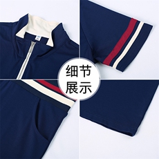 燕颉时尚休闲Polo领连衣裙女夏季2023新款中年妈妈韩版洋气裙子潮，女装套装/套裙，燕颉服饰