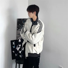 抖音得物高品质26春装美式高街重磅结构拼接织带立领卫衣外套CM42，女装短外套，电商A486