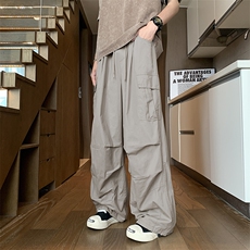 2024夏季新款美式潮牌工装裤男宽松复古直筒休闲裤现货K8025-P44，男装休闲裤，星座512-3