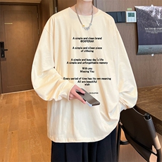 抖音得物供货量大从优可提供视频美式长袖T恤CT724特P25，男装T恤，电商A486-1