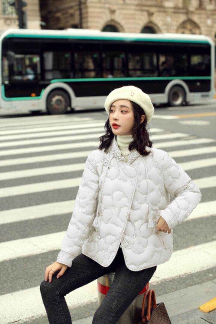 中式小立领风轻薄羽绒服（90绒），女装羽绒服，卡西姆