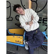 常规套头宽松型休闲青少年美式加绒刺绣亨利领卫衣春秋W188，男装卫衣，星座1116A（原606A-3）