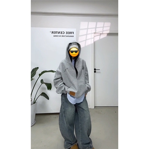 视频截图慎用!图片只做展示大货已到美式大V领连帽卫衣WY78069P65图片