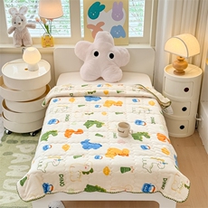 2025新款儿童牛奶绒盖毯双面毛毯，床品套件，一起卖家纺
