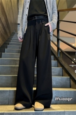 XZ616春季重磅打褶马吉拉宽松设计感休闲长裤TY1176P65控78，男装休闲裤，星座512A（原616）