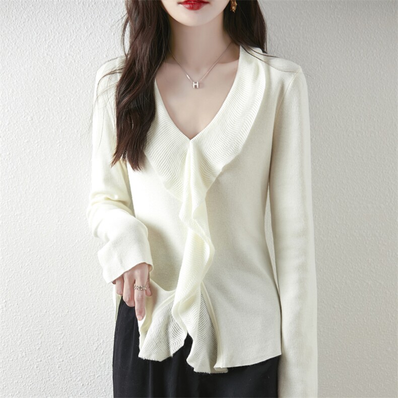 优雅知性女士10%羊毛衫秋冬新款时尚百搭针织衫，女装羊毛衫，东远绒业