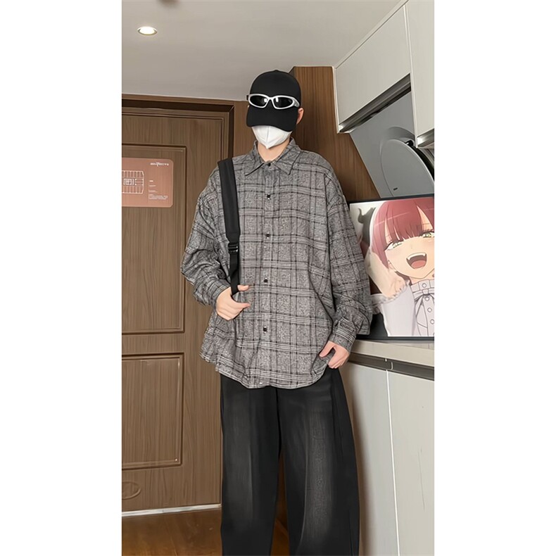 厚款小香风外套长袖衬衫男KD622-P30,男装衬衫,电商D312-1