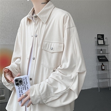 新款CS7183-P42特控78M-5XL高品质欧棉绒工装衬衫外套，男装衬衫，电商D232
