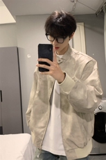 高品质设计感pu皮结构夹克外套男CP96-特p75，男装夹克，电商B371