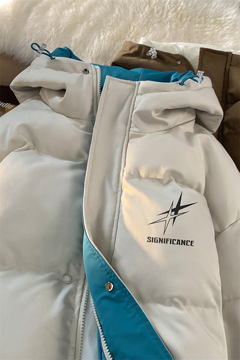 地毯新款秋冬字母星星印花时尚保暖棉服A247-MY1879P125控158,男装棉衣,电商A247