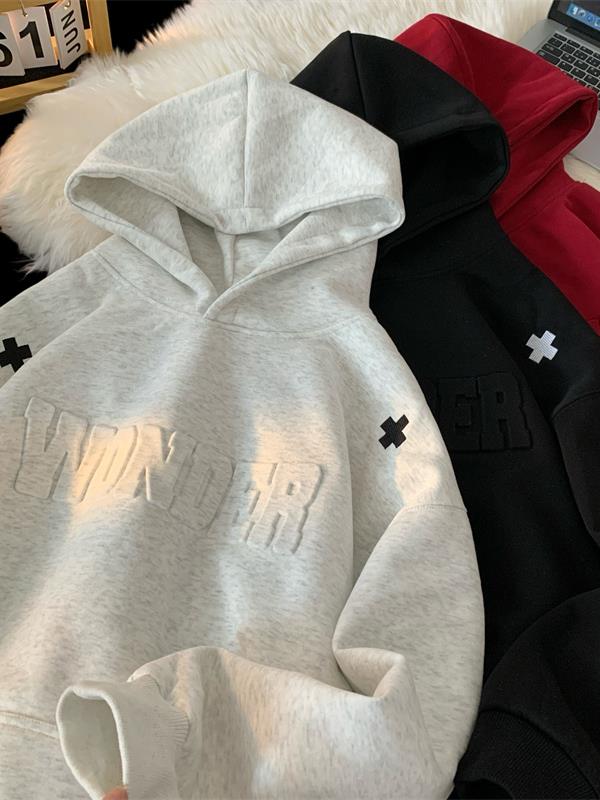面底同色华棉小标刺绣立体钢印卫衣WY008特P50M-3XL,男装卫衣,电商B325