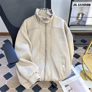 美式复古麂皮绒宽松外套男女潮牌夹克春秋新款时尚百搭638/P72图片