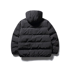南夏乔装2025冬款纯色基础款印花LOGO连帽棉服日系保暖棉袄男棉衣，男装棉衣，电商S006（B521）