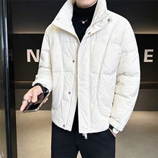标50绒店主风男士冬季休闲立领羽绒服宽松保暖外套909-P215，男装羽绒服，电商B328