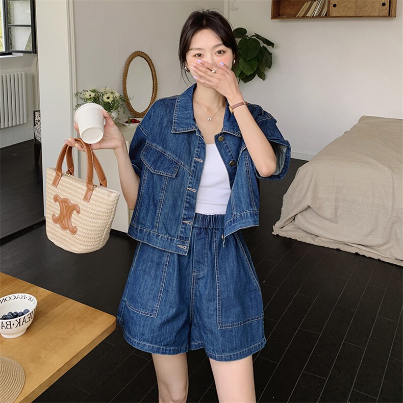 2C232-A99现货买家秀牛仔两件套A99-P135-K188,女装套装/套裙,2C232