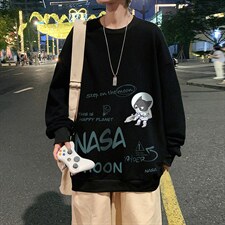 S6187-P28加绒款-P33秋季圆领卫衣男大码韩版宽松长袖外套,男装卫衣,电商A040