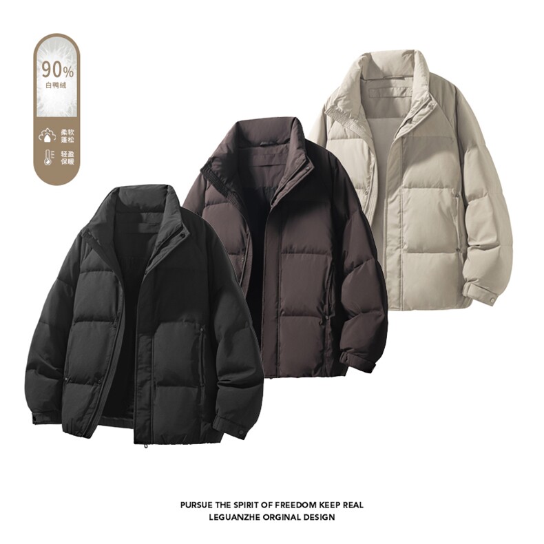 2025 冬季新款 港风白底大码90%白鸭绒羽绒服M-3XL GC160-特P199图片