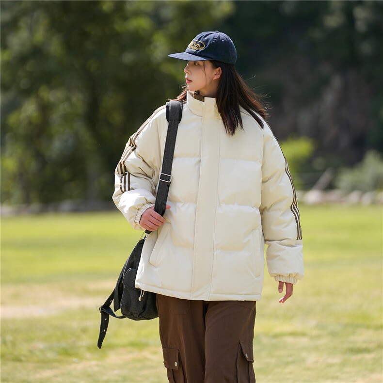 ！冬季条纹五防立领加绒加厚棉衣情侣撞色棉服外套MY7777-p68,男装棉衣,星座610B-1
