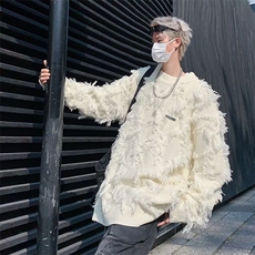 毛衣男慵懒风秋冬季美式高街潮牌ins宽松休闲针织衫M108-P53，男装针织衫/毛衣，星座1109-3
