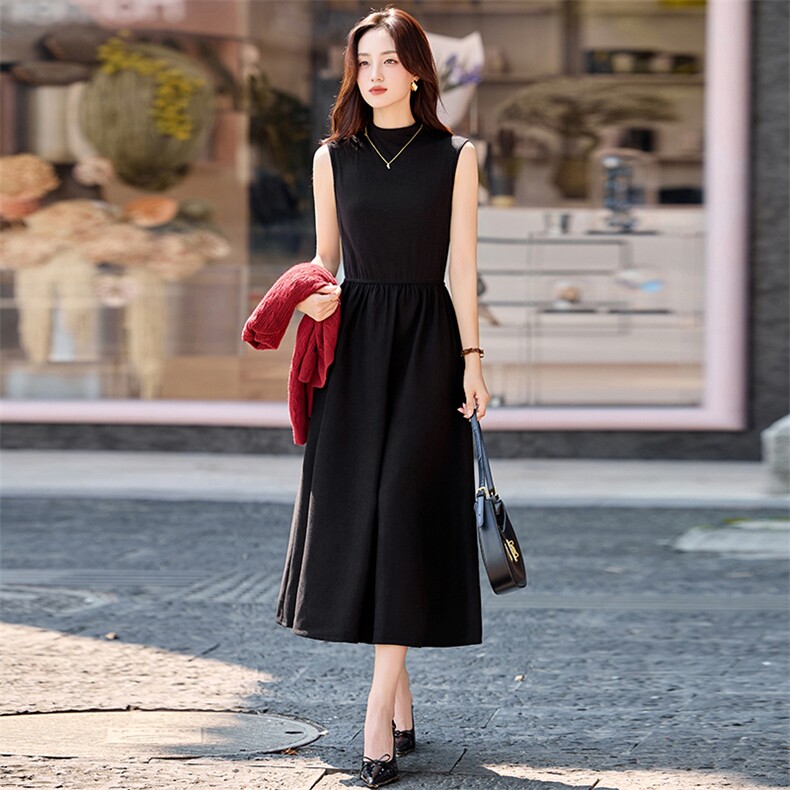 秋冬气质范两件套女2025新款针织线衫外套淑女范连衣裙套装裙,女装套装/套裙,香水丽阁