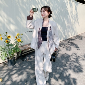 26春新款现-韩系休闲轻职风波点撞色套装2619-P185K298图片