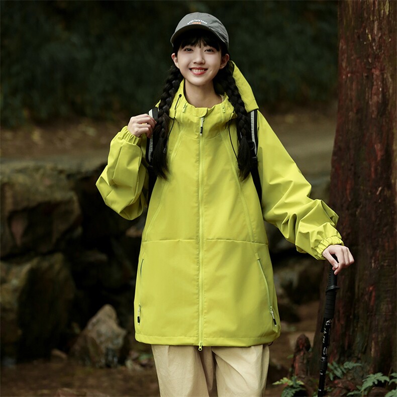 Cityboy情侣 时尚连帽冲锋衣外套夹克 团体班服图片