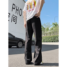 XK439-特P38夏冰丝凉感西裤美式垂感宽松微喇直筒男休闲长裤潮，男装西裤，电商A178