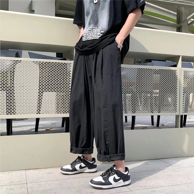 男夏季运动裤九分裤宽松型K2977P35图片