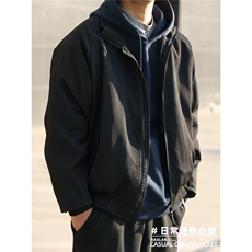 男士军绿色棒球服男秋季男装美式飞行员夹克休闲外套男款茄克外衣，男装夹克，星座506A