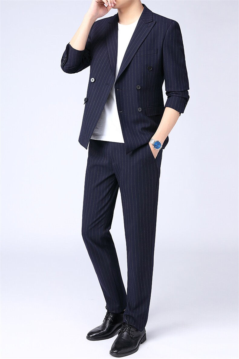 GDN5170四季款新款男士礼服西装修身商务休闲男装西服两件套装,男装西服套装,电商B360