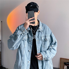 JK629-p70-限价98现货港风大码牛仔ins外套cityboy，女装短外套，星座116