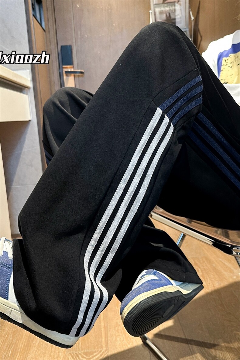 XZ616秋季新款异色织带撞色拼接破缝休闲长裤TY1089特P40控78,男装休闲裤,星座512A（原616）