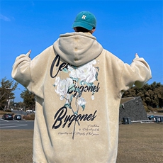 直播品质500克重磅潮牌美式做旧炒雪花水洗加绒卫衣H325JR特P60，男装卫衣，电商A486