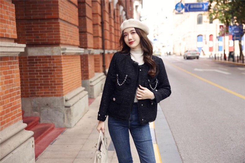 小香风羽绒服（90绒），女装羽绒服，卡西姆