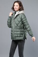 棉衣/棉服保暖短款拼接长袖气质百搭2023年冬季显瘦，女装棉衣/棉服，小林双子