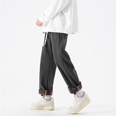 面料：100涤纶秋冬休闲裤男灯芯绒D329-QM540-P60-控78，男装休闲裤，电商D329