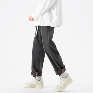面料：100涤纶 秋冬休闲裤男灯芯绒D329-QM540-P60-控78图片