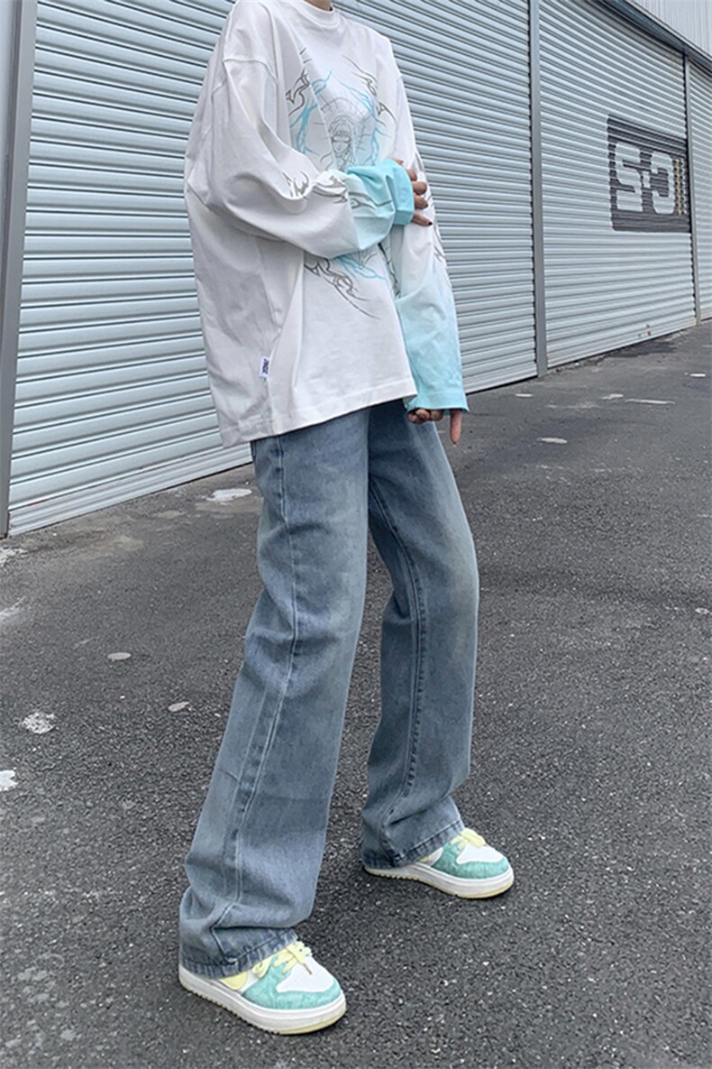 A178秋冬季牛仔裤男直筒修身显瘦百搭潮牌裤子740P40限价59,男装牛仔裤,电商A178