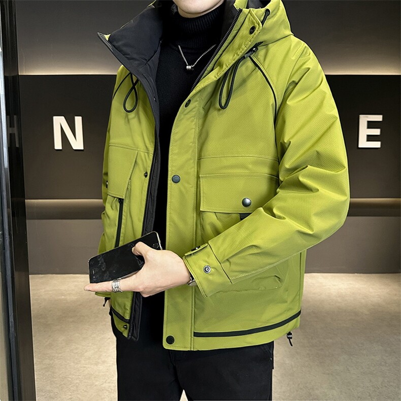 店主风 2025年连帽重工机能潮流帅气保暖羽绒服男YR6032-P215图片