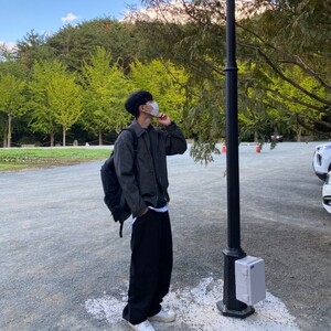 816B-JK118-P105 秋季韩版男士短款翻领宽松夹克休闲拉链外套韩图片
