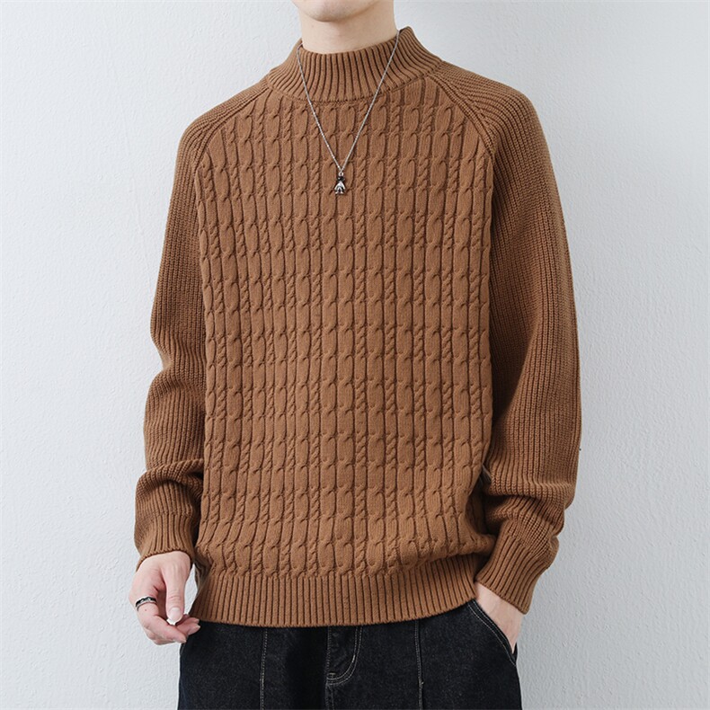 男秋冬潮流百搭宽松针织毛线衫MY23-2P70，男装针织衫/毛衣，星座914