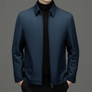 中年男新款冬季加厚羽绒服爸爸冬装90%白鹅绒外套 BL82235-P195图片