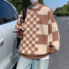 美式圆领毛衣男慵懒风休闲针织衫X696P40，男装针织衫/毛衣，星座1116-2