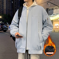 冬季男士棉衣户外夹棉飞行夹克加厚棒球领外套，男装夹克，星座1206（原A206）