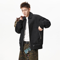 轻奢外套男2025秋季新款宽松休闲工装风夹克潮上衣Q5565-P70，男装夹克，星座610（原A335）