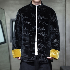 25新中式丝绒竹叶压花高级感大码现货棉服MY9913-P130控189图片